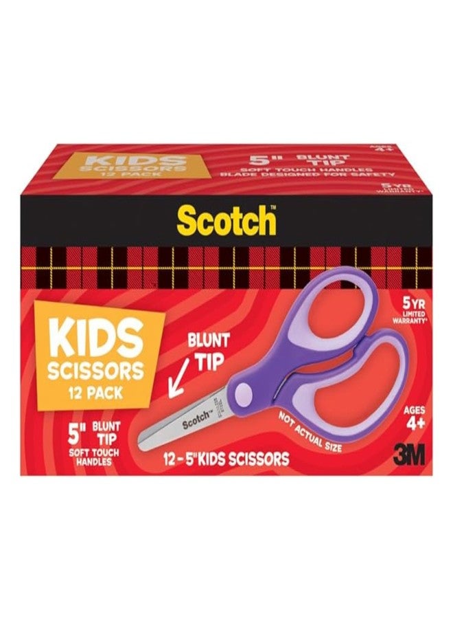Scotch  3m 1442b 5 Soft Touch Blunt Kid Scissors Assorted Colors - Image 2